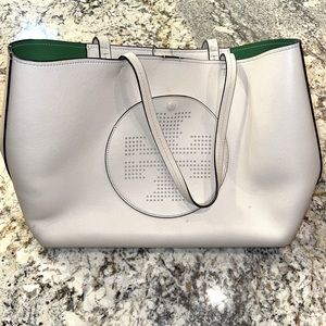 Large white Tory Burch tote bag!!!